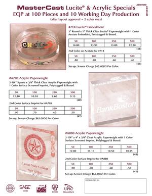 Lucite & Acrylic NQP Special