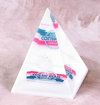 Pyramids - 4 Sided - Lucite Embedments