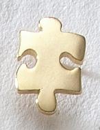Puzzle Piece Cast Lapel Pin