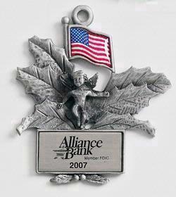 USA Holly MasterCast Design Cast Ornament