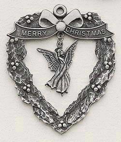 Heart Wreath with Cast Dangle MasterCast Design Cast Ornament