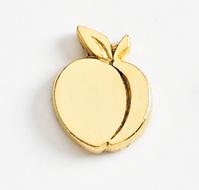Peach Cast Lapel Pin