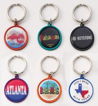 Round Anodized Aluminum Digital Key Tag