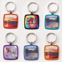 Square Anodized Aluminum Digital Key Tag