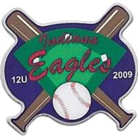 Baseball with Bats Digital Emblem Trading Pins