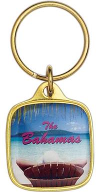Square Digital Emblem Key Tag
